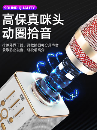索爱MC1全民电视K歌家用KTV专用 无线蓝牙手机卡拉ok自带声卡儿童通用直播唱歌套装